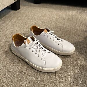 OluKai White and Tan Men's Sneakers